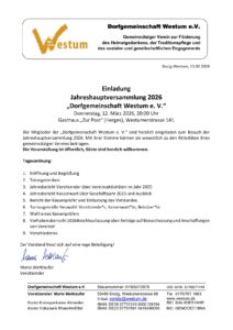 Einladung JHV 2026